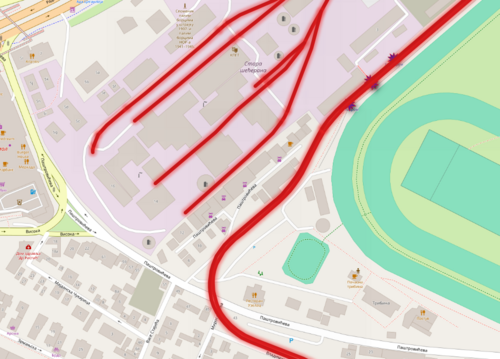 Prikaz vektorskih podataka u GIS alatu.